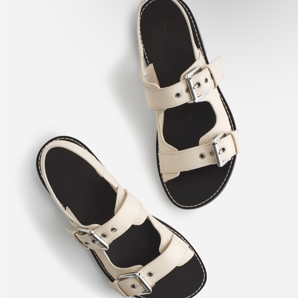Madewell The Maude Double Strap Slingback Sandal